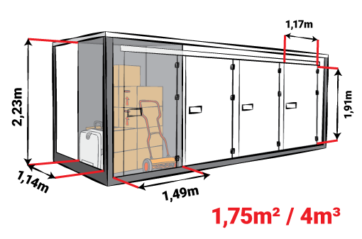 Box 1,75m²